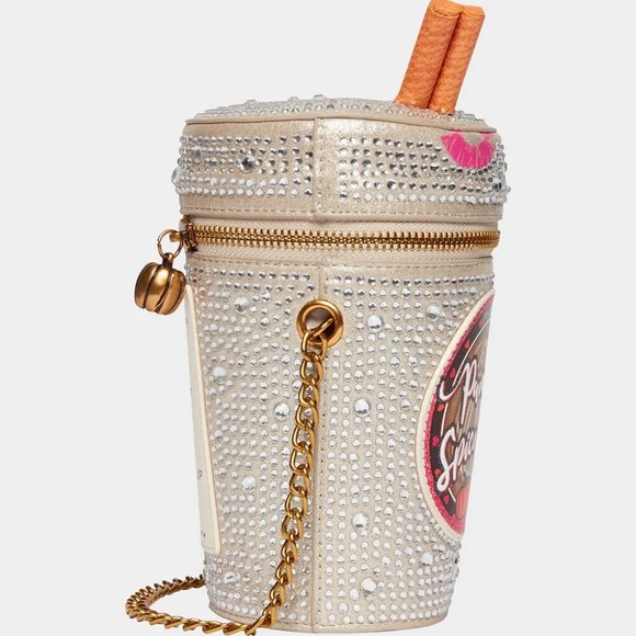 Betsey Johnson Cream Pumpkin Spice Latte Crossbody Bag - Picture 8 of 16